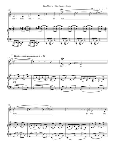 Two Sanders Songs 第 10 页