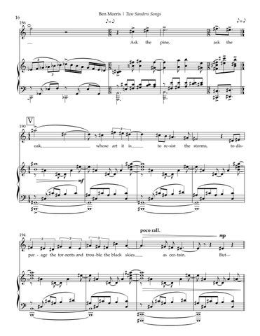 Two Sanders Songs 第 19 页