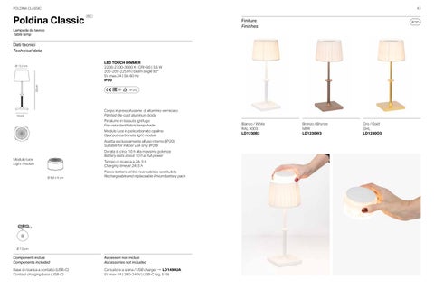 Davide Colona 灯饰目录 · Zafferano Ailati 灯具 hauptkatalog akku leuchten und wohnraumleuchte 2025-11 WEB 第 22 页