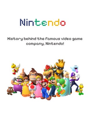History of Nintendo Zine 