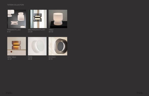 Pablo Designs - Totem 灯饰产品集 - 目录 第 3 页