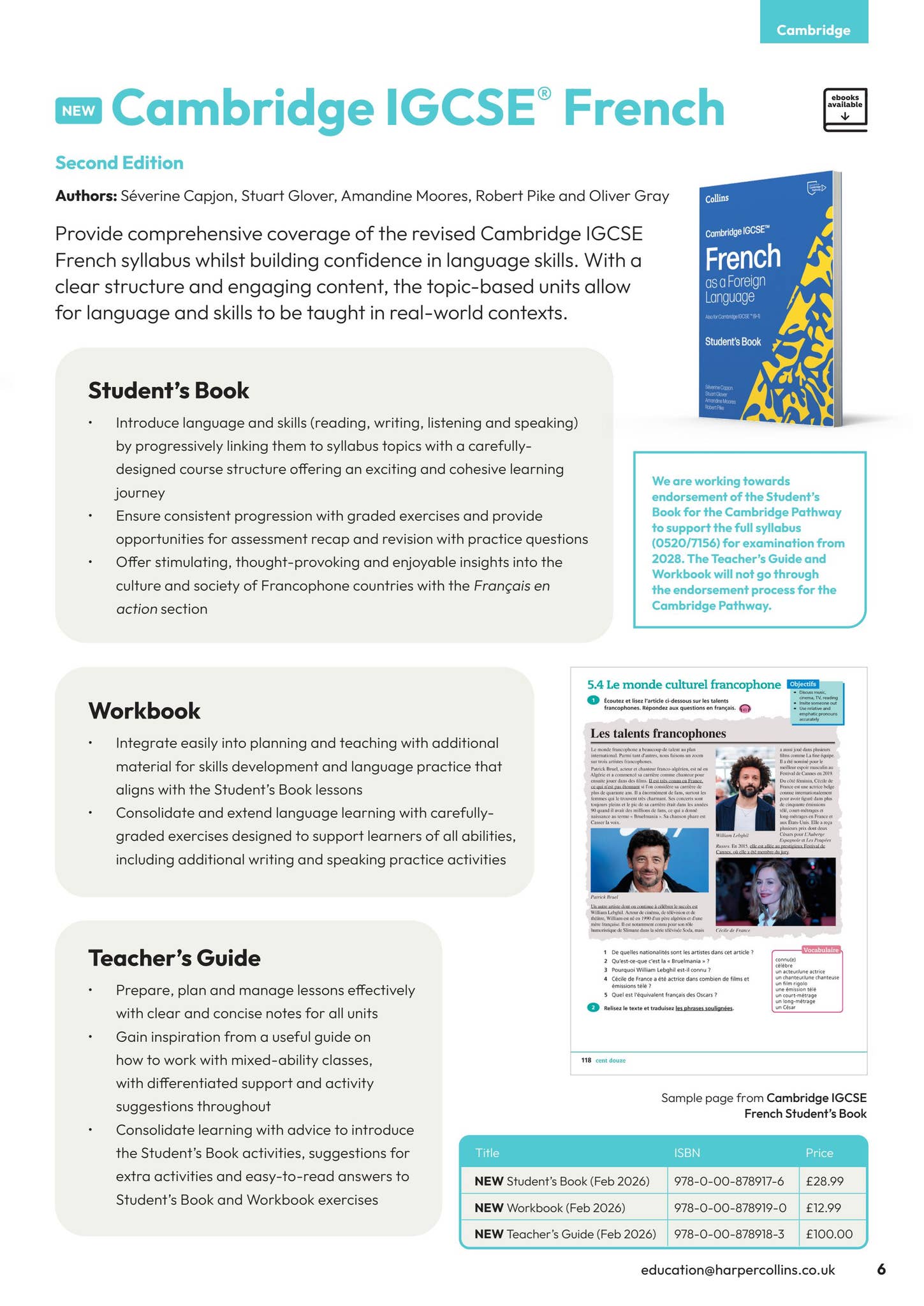 Collins Secondary Languages Catalogue 2026 (UK schools) by Collins - Issuu