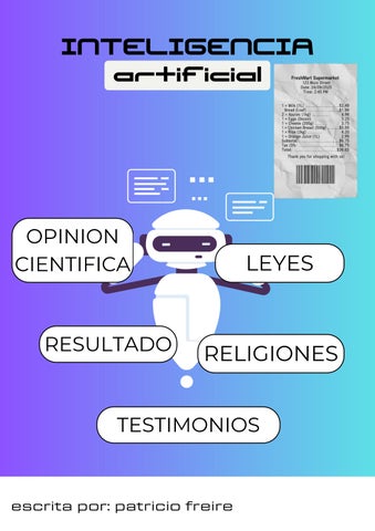 Documento A4 sobre inteligencia artificial para empresas, estilo infografía, gradiente azul y verde 