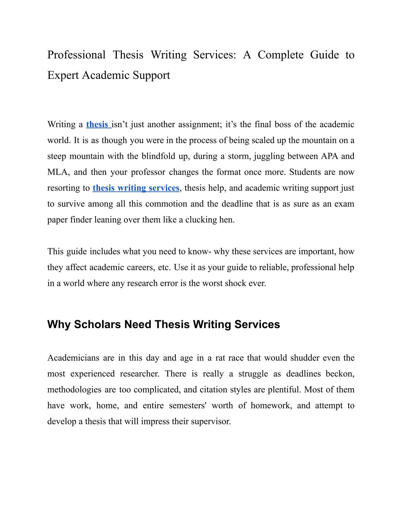 Professional Thesis Writing Services_ A Complete Guide to Expert ...