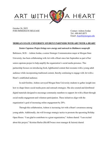 AWAH Press Release