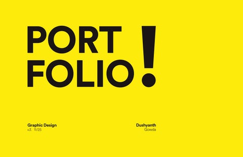 Graphic Design Portfolio - Dushyanth