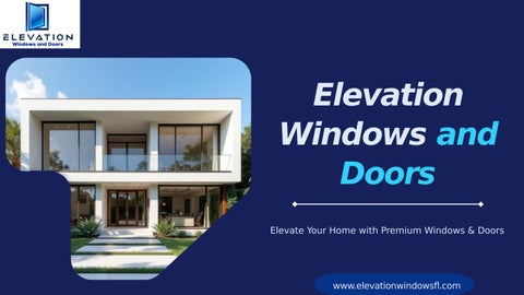 Elevation Windows and Doors by Elevation windows And doors - Issuu