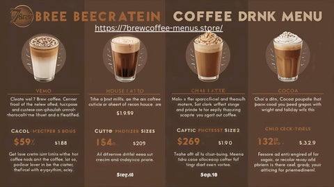 7 Brew Coffee Drink Menu – Explore Hot & Iced Favorites