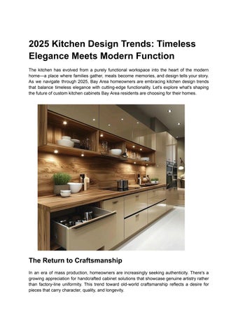 2025 Kitchen Design Trends_ Timeless Elegance Meets Modern Function