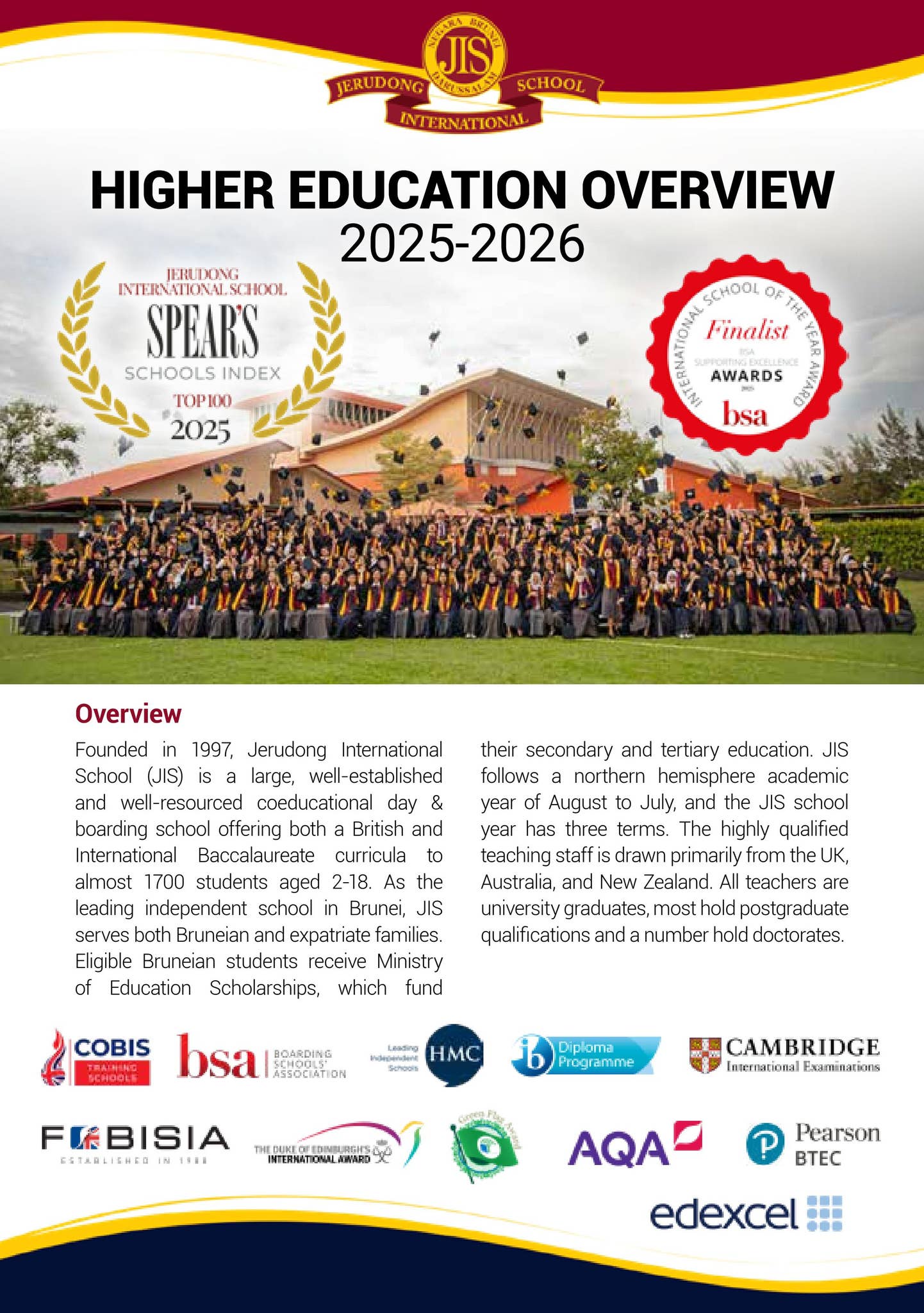 Higher Education Overview 2025-2026 by Jerudong International School ...