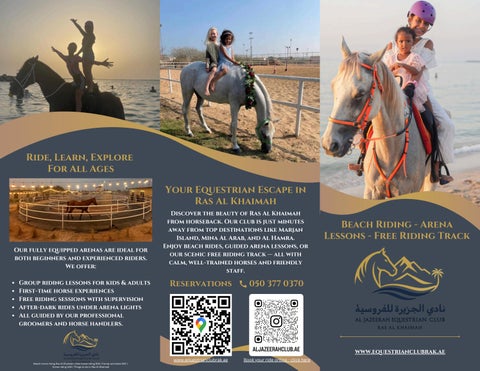 Beach Horse Riding in Ras Al Khaimah | Al Jazeerah Equestrian Club – Kids & Family Activities in UAE