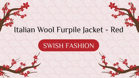 Italian Wool Furpile Jacket - Red (4)