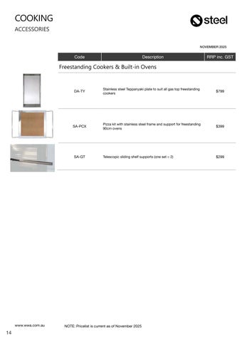 Steel Cucine Pricelist 零售 November 2025 第 14 页
