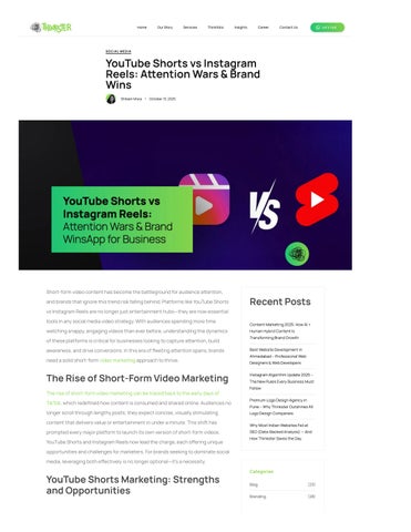YouTube Shorts vs Instagram Reels Attention Wars & Brand Wins