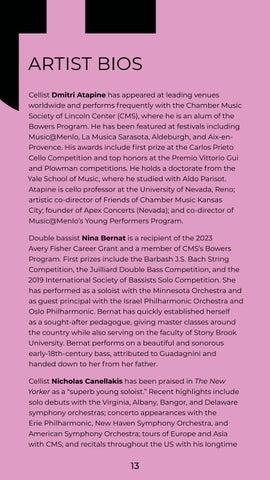 Chamber Music Society of Lincoln Center - Program 第 13 页