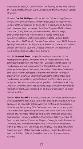 Chamber Music Society of Lincoln Center - Program 第 17 页