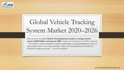 Global Vehicle Tracking System Market 2020–2026