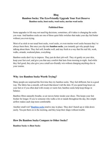 _Bamboo Socks_ The Eco-Friendly Upgrade Your Feet Deserve