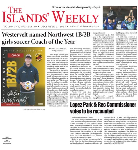 Islands' Weekly, December 02, 2025