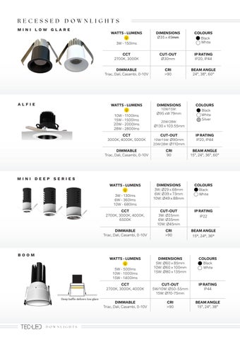 TecLED Downlights 灯饰手册 第 2 页