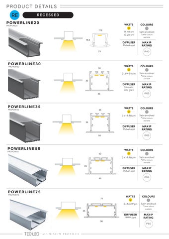 Aluminium 型材灯 灯饰目录 第 16 页