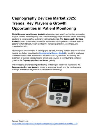 Capnography Devices Market 2025 