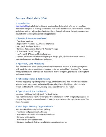 Med Matrix by medmatrix - Issuu