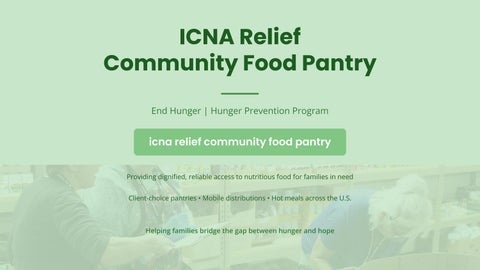 Serving Communities Through ICNA Relief Community Food Pantry