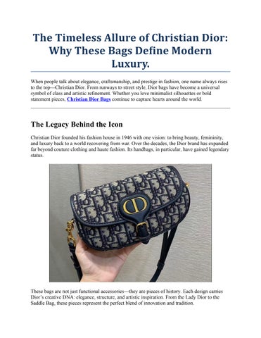Christian Dior Handbags