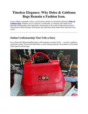 Dolce & Gabbana Bags