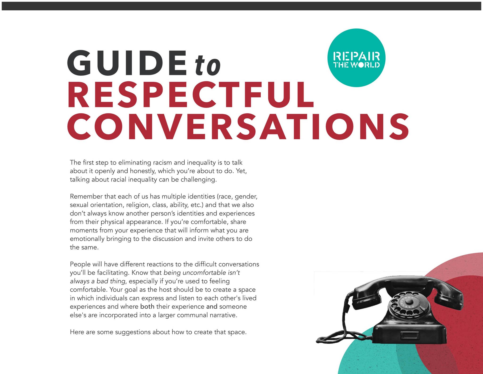 Guide to Respectful Conversations by OneTable - Issuu