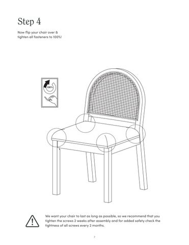 nathanjameshome 家具目录 · Bailey 餐椅 Instruction Sheet 第 7 页