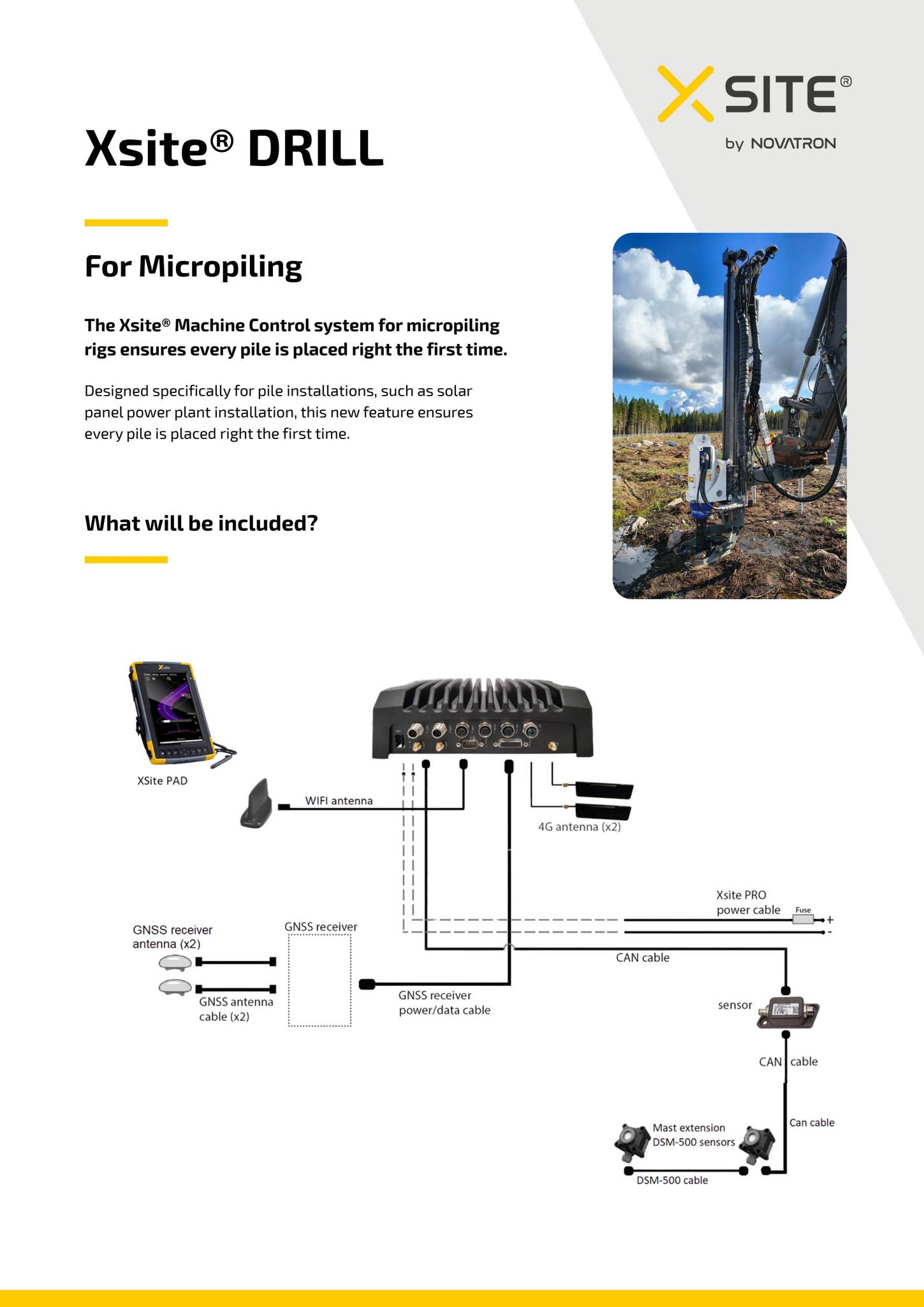 Novatron Machine Control Xsite® DRILL For Micropiling by Novatron - Xsite® Machine Control by ...