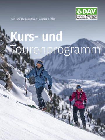 Tour-/Kursprogramm DAV Muenster 1/2026