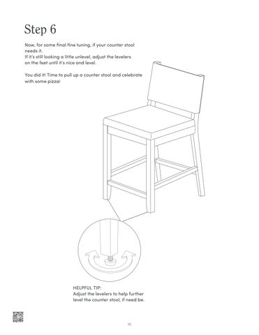 Linus Slingback Counter 凳 Instruction Sheet 21506 第 10 页