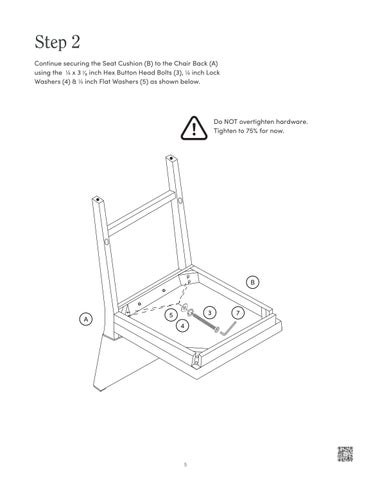 Linus Slingback Counter 凳 Instruction Sheet 21506 第 5 页