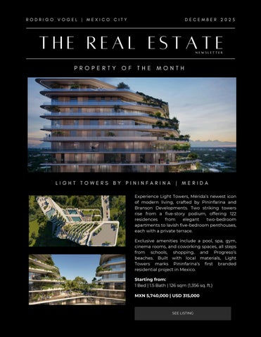 The Real Estate Newsletter | December 2025 Edition