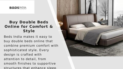 Buy Double Beds Online for Comfort & Style