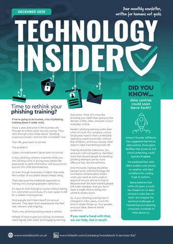 Woodstock IT Newsletter - December 2025