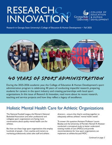 Research & Innovation, Fall 2025