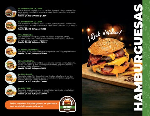Menu Denis House PRUEBA