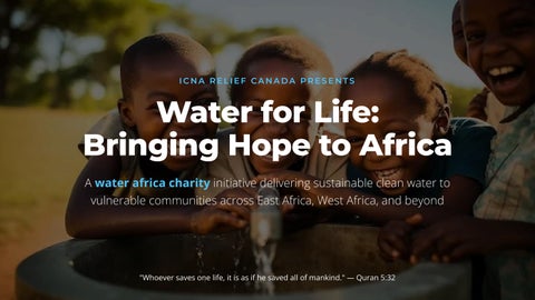 Give Hope Through a Trusted Water Africa Charity