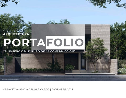 PORTAFOLIO de ARQUITECTURA 