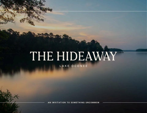 The Hideaway at Lake Oconee, Look Book