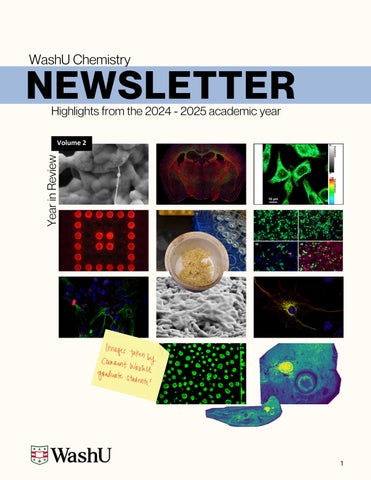 2024-2025 WashU Chemistry Newsletter