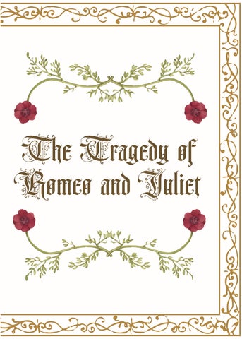 Romeo & Juliet TYPOGRAPHY project 