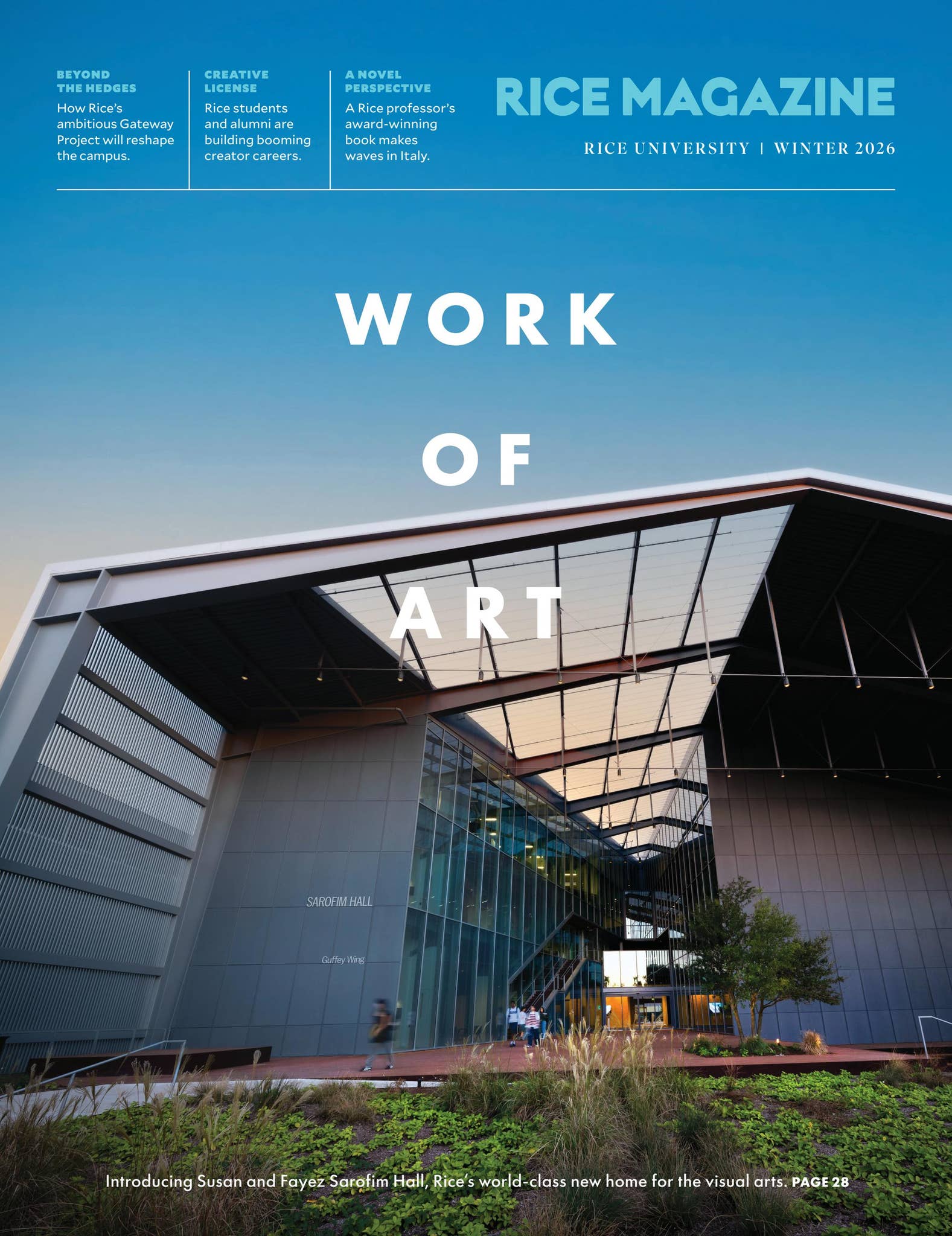 Rice Magazine Inner Page Rice Magazine | Winter 2026 by Rice University - Issuu