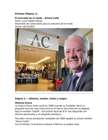 Revista Arturo Calle