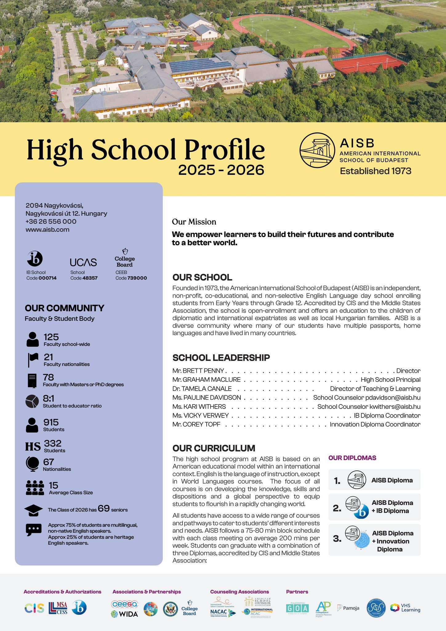 AISB High School Profile 2025-2026 by AISB - Issuu