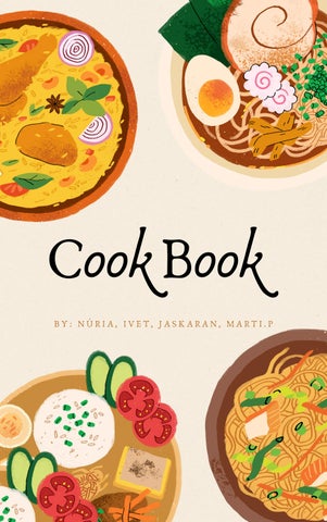 Modern Illustrative Recipe Book Cover
